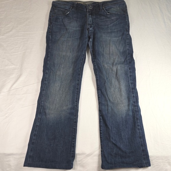 VTG Volcom Appleyard Jeans Mens 31x25 Hemmed Straight Leg Skateboarding Denim - Picture 1 of 14